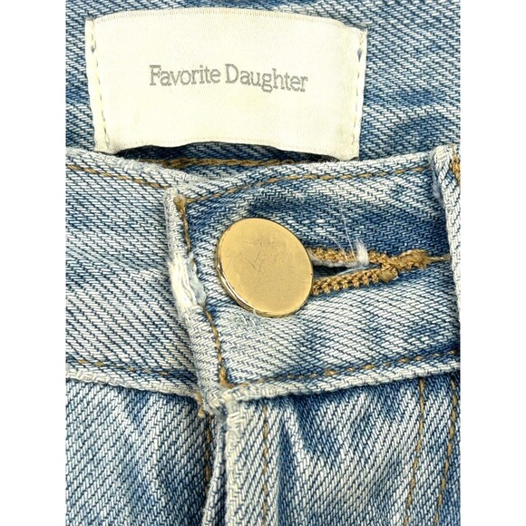 Favorite Daughter Cheshire Jeans Sz 24 Light Blue Straight Leg High Rise 1189R1 - Picture 11 of 12